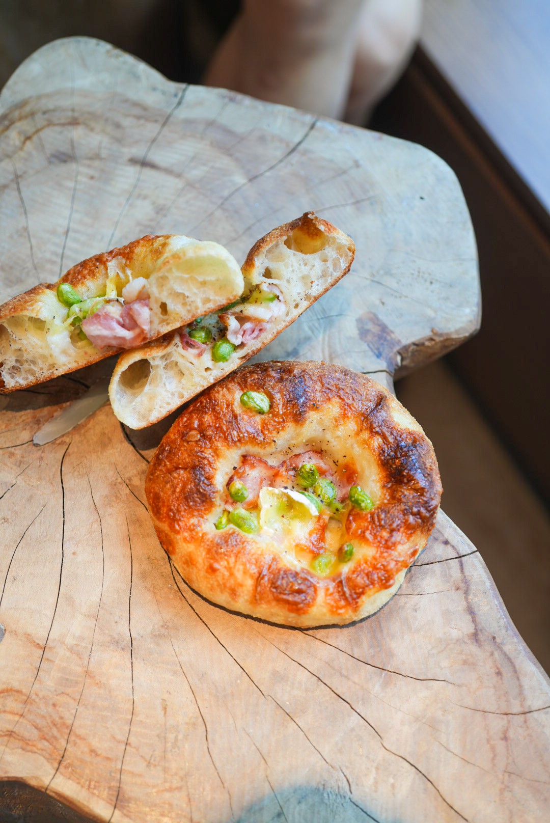Edamame Ham Focaccia