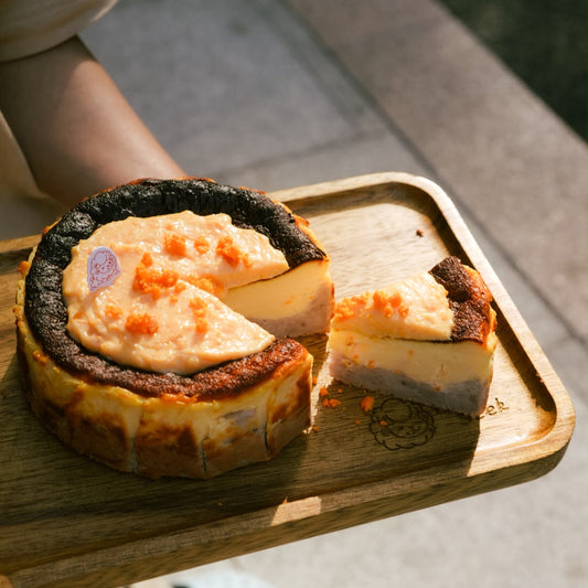 Salted Yolk Taro Basque Cheese Cake (GF)