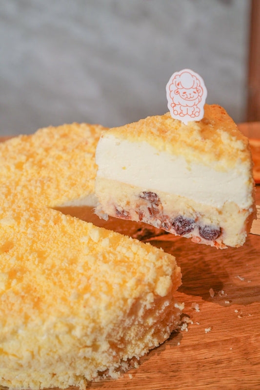 Mulled Wine Raisin Double Cheesecake (Christmas edition)